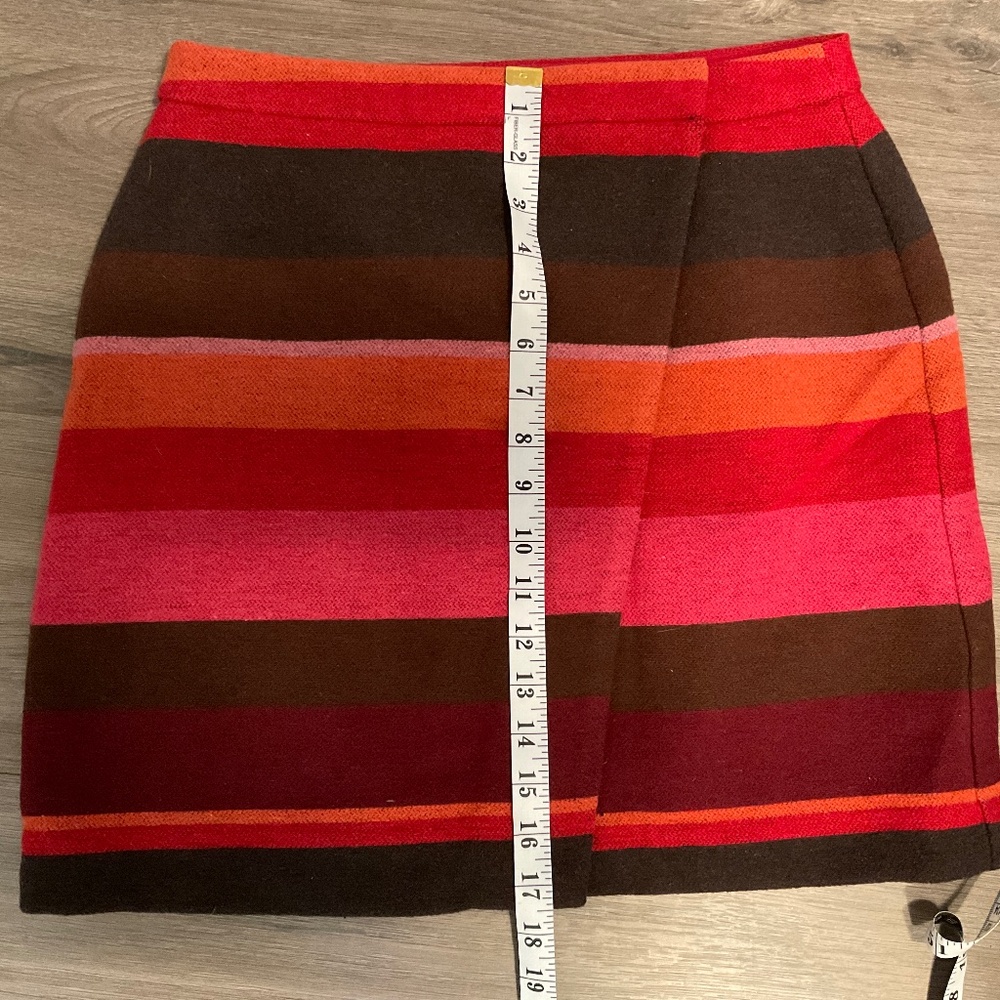 Colorful Mini Skirt Hot Pink Brown Orange